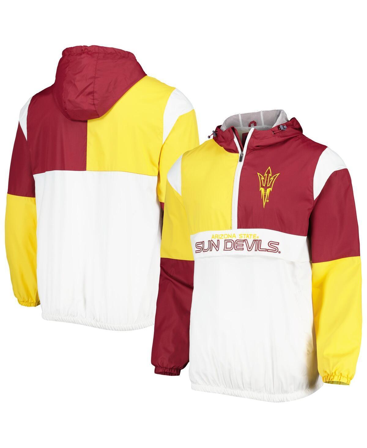 Mens G-III Sports by Carl Banks /Maroon Arizona State Sun Devils College Fair Catch Half-Zip Hoodie Product Image