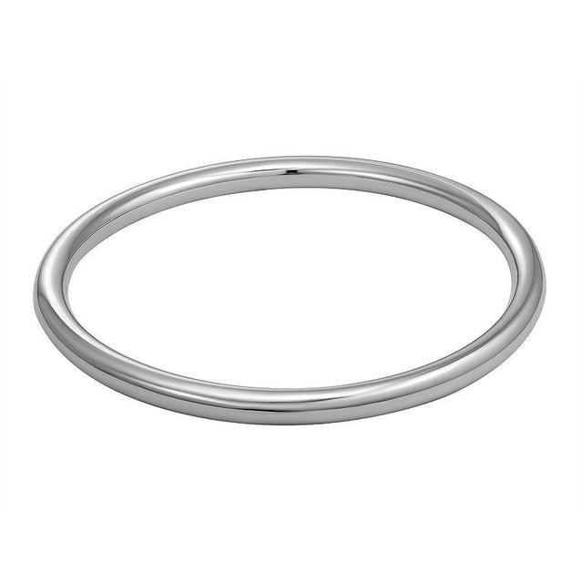 Sterling Silver Polished Slip Bangle Bracelet, Womens Product Image