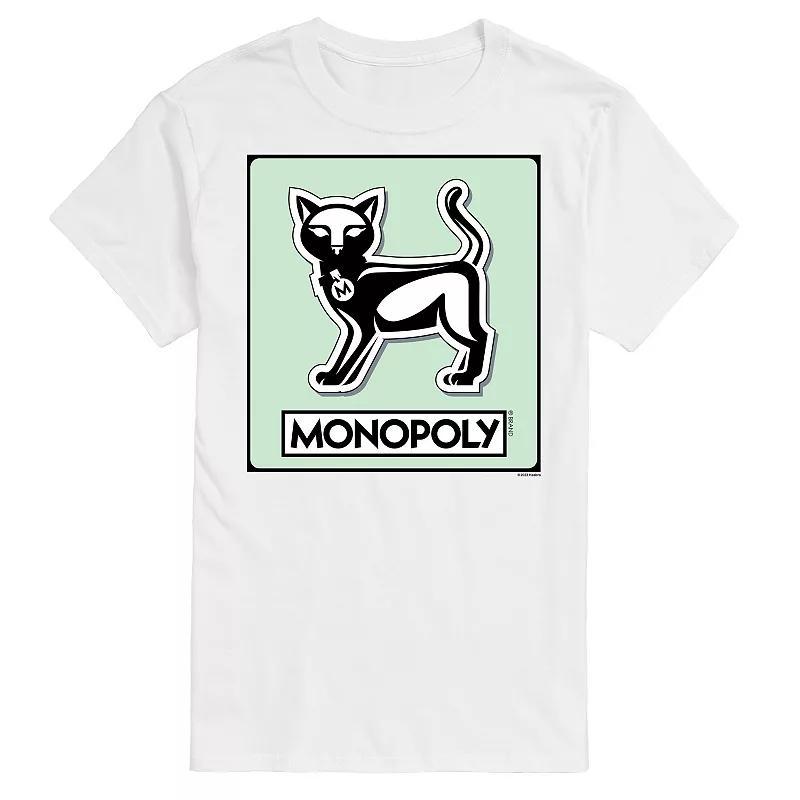 Big & Tall Monopoly Cat Game Token Graphic Tee, Men's, Size: 4XL Tall, Black Product Image