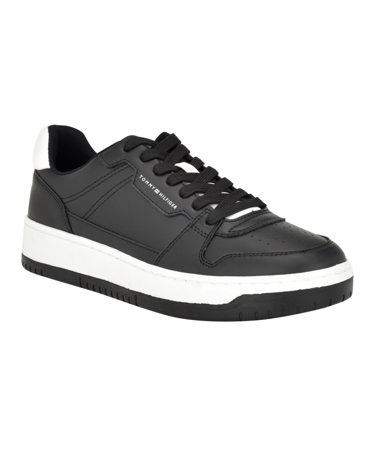 Tommy Hilfiger Mens Imbert Lace Up Fashion Sneakers - Black Product Image