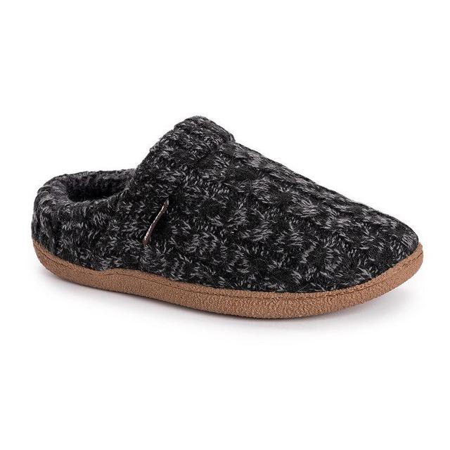 MUK LUKS Marcel Mens Slippers Dark Gray Grey Product Image