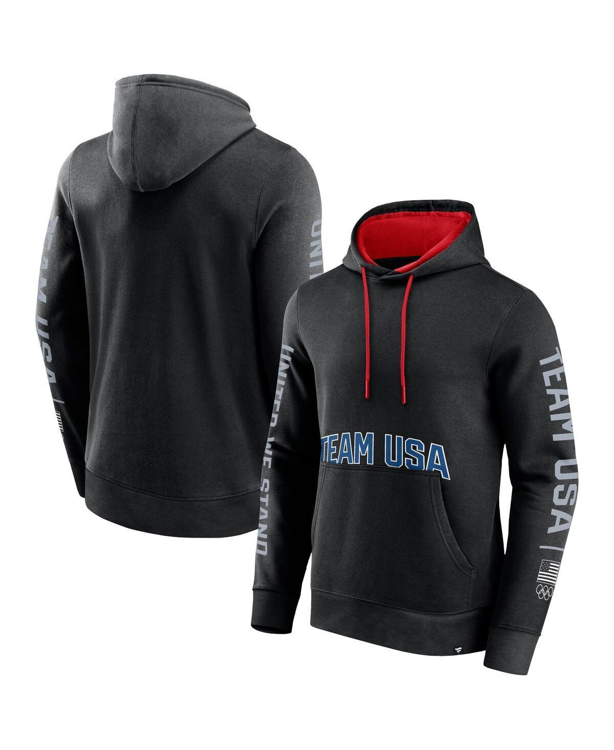 Fanatics Mens Black Team Usa Gold Fleece Pullover Hoodie - Black Product Image