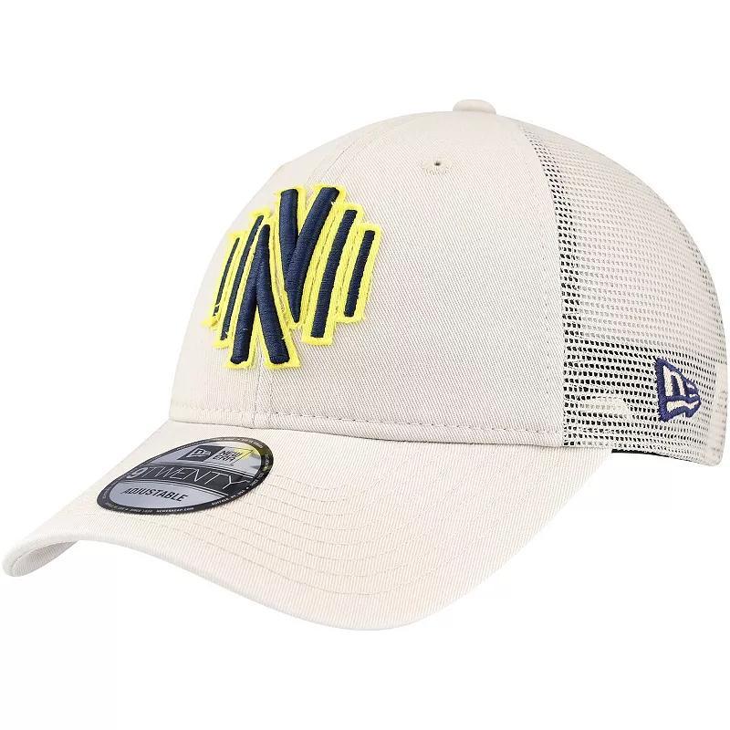 Mens New Era Tan Nashville SC Game Day 9TWENTY Adjustable Trucker Hat Product Image