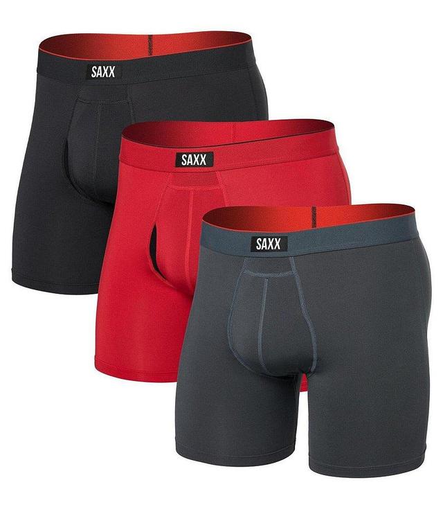 SAXX Multi-Sport Mesh 6#double; Inseam Boxer Briefs 3-Pack Product Image