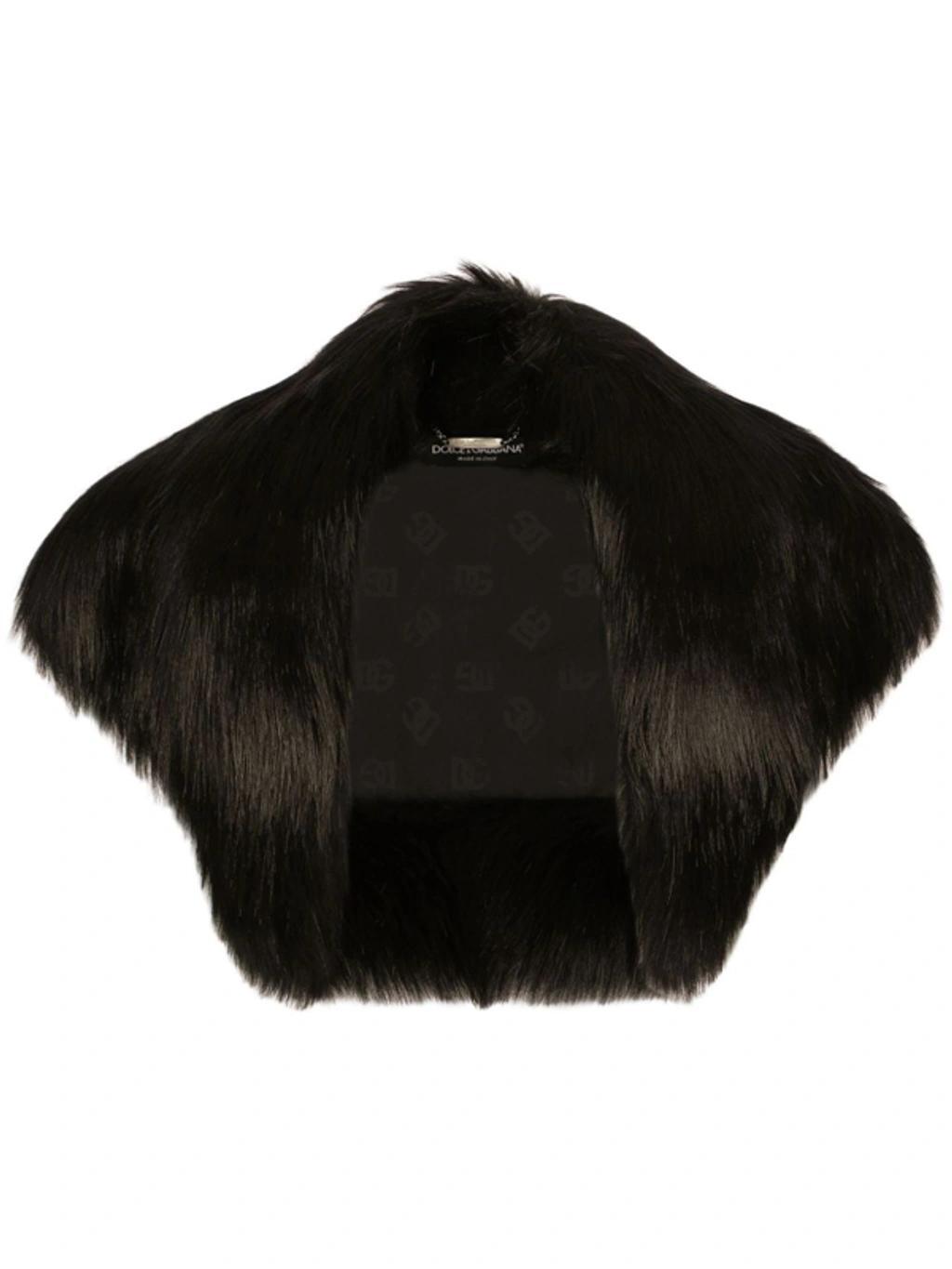 Faux Fur Shrug In Black product image