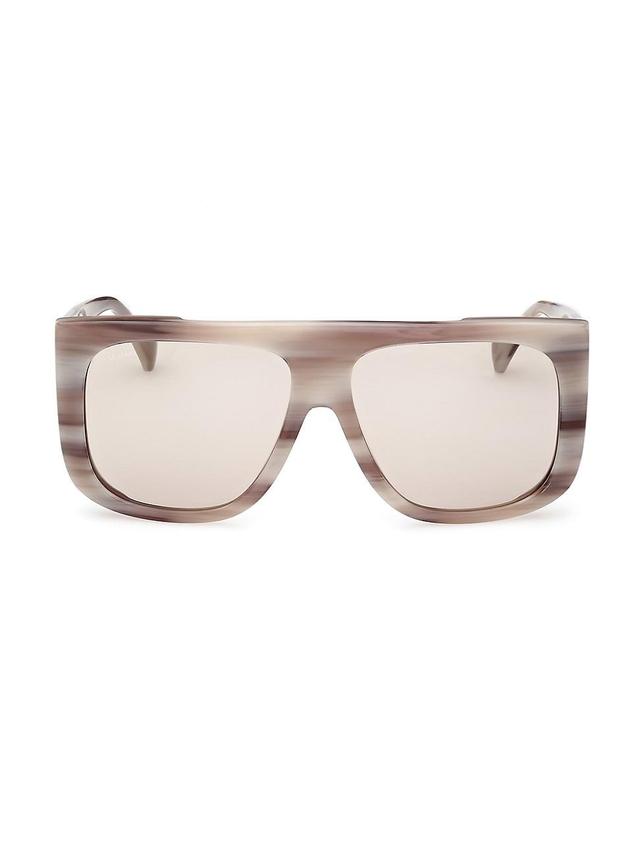 Womens Eileen 60MM Rectangular Sunglasses Product Image