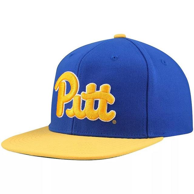 Mens Mitchell & Ness Royal/Gold Pitt Panthers 2-Tone 2.0 Snapback Hat Product Image