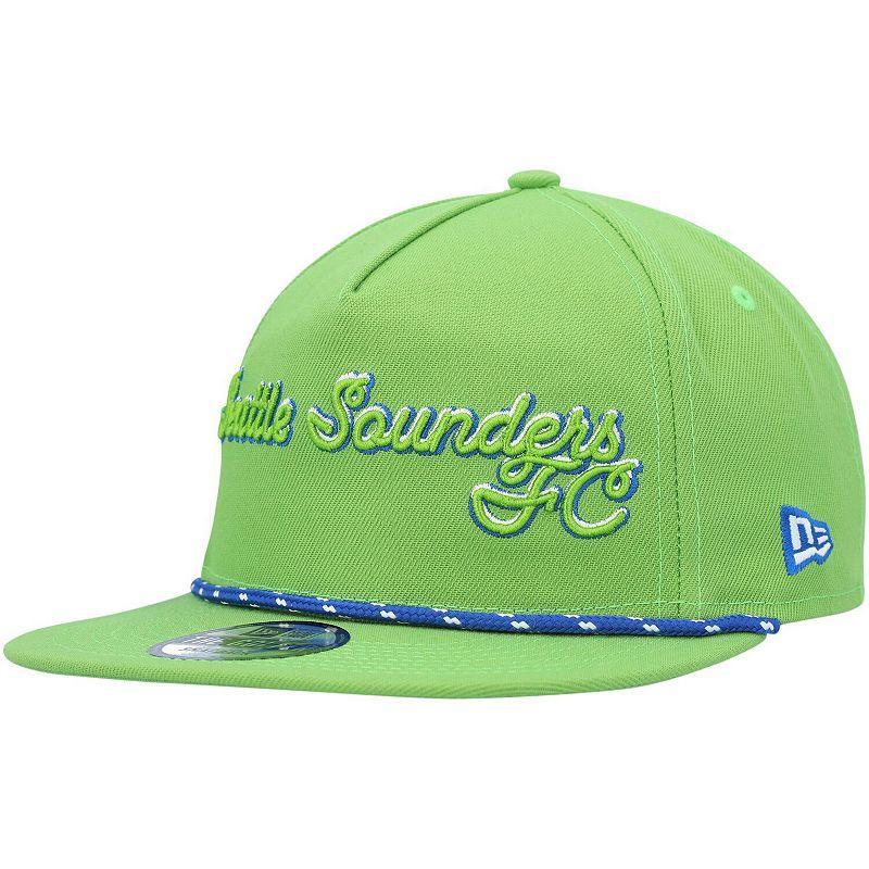 Mens New Era Rave Seattle Sounders FC Script Golfer Adjustable Hat Product Image