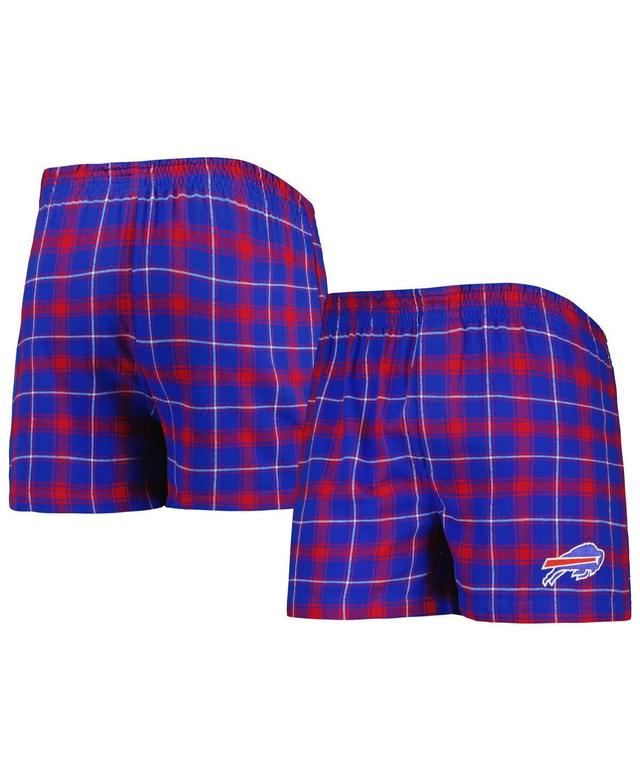 Mens Concepts Sport Royal/Red Buffalo Bills Ledger Flannel Boxers Product Image