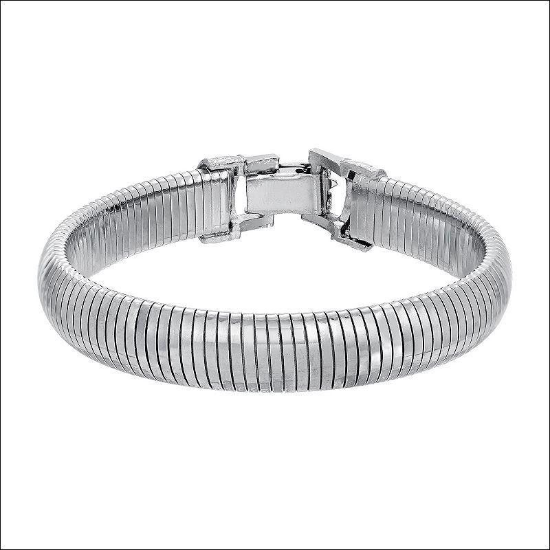 2028 Silver Tone Copra Stretch Clasp Bracelet Product Image