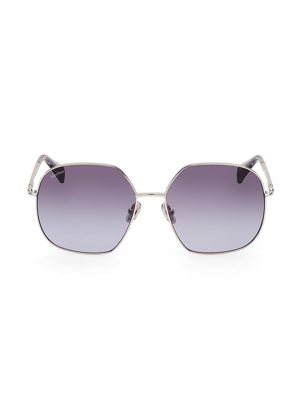 Womens 60MM Geometric Sunglasses Product Image