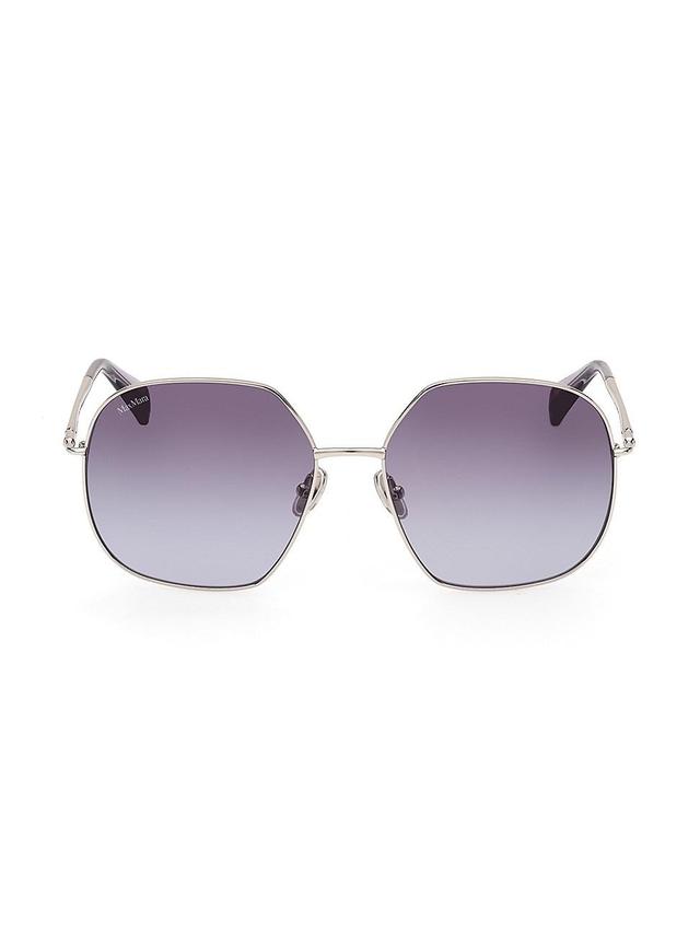 Womens 60MM Geometric Sunglasses Product Image