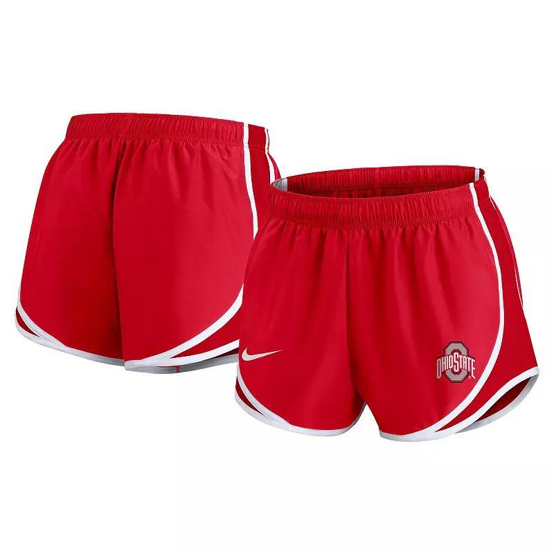 Womens Nike Scarlet Ohio State Buckeyes Primetime Tempo Performance Shorts Product Image