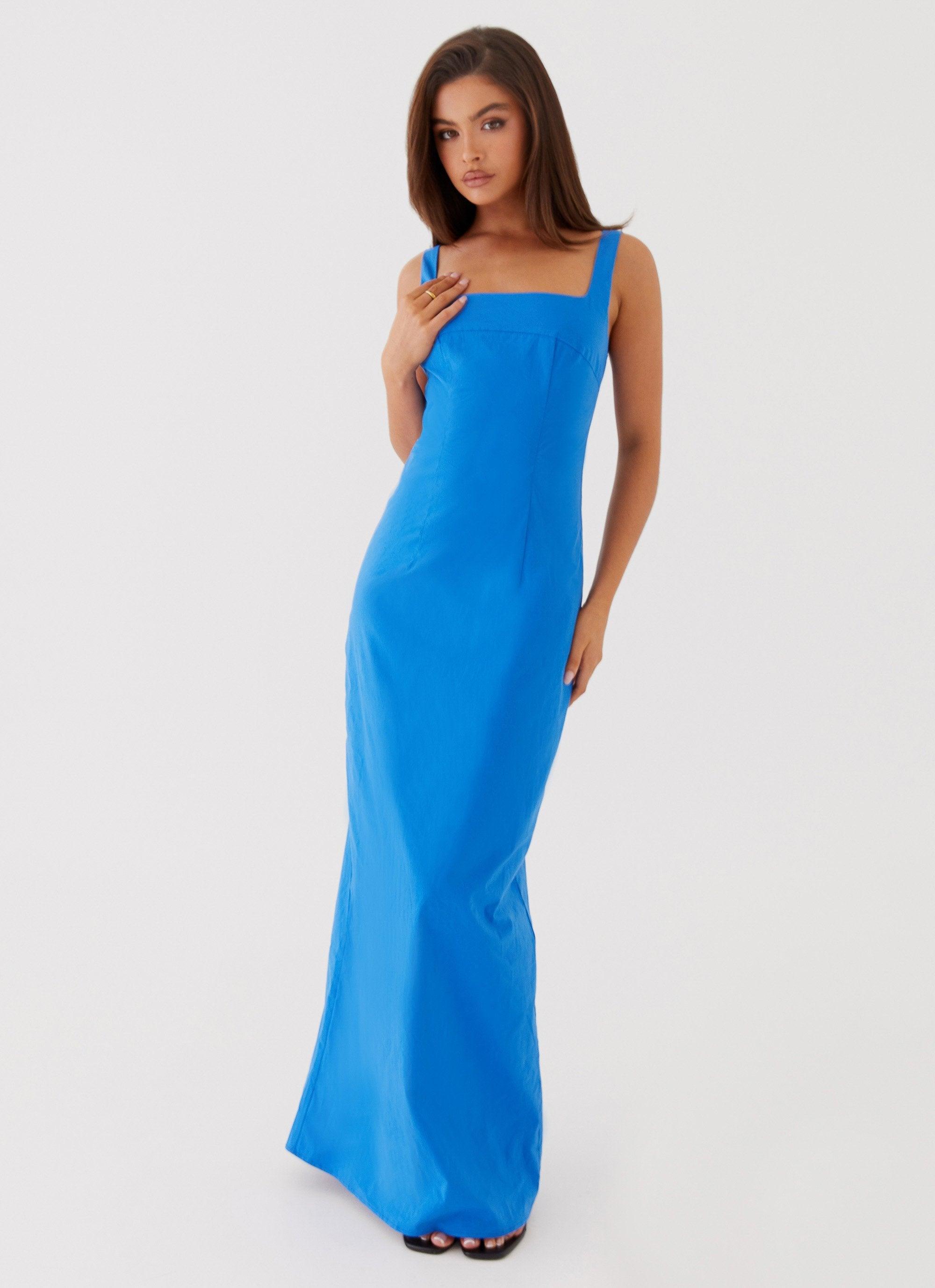 Sonya Square Neck Maxi Dress - Cobalt product image