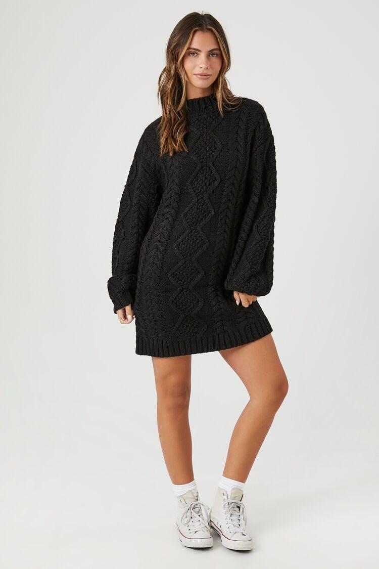 Cable Knit Sweater Mini Dress | Forever 21 Product Image