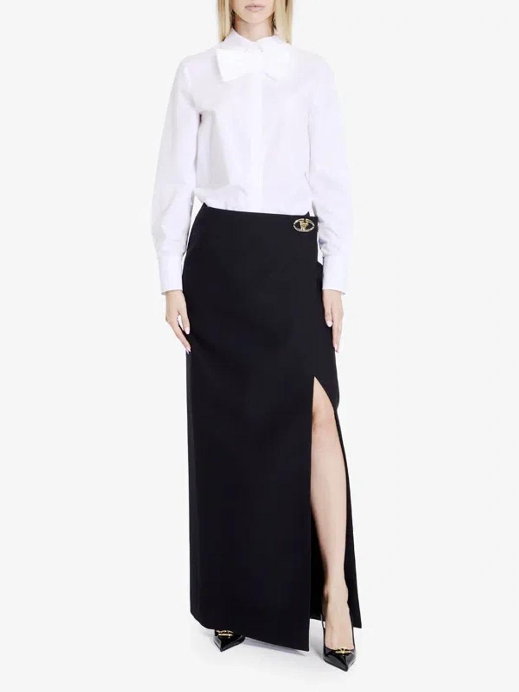 Skirt In Crepe Couture In Black Product Image