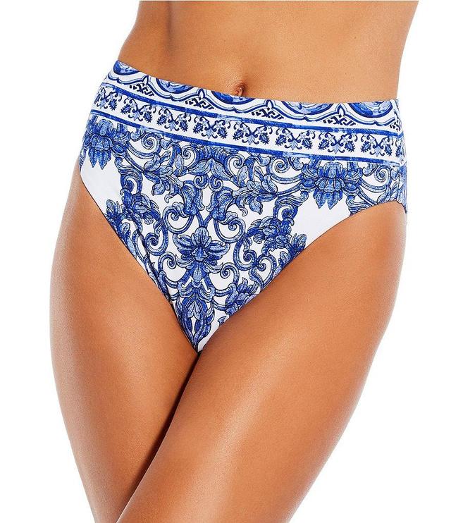 Antonio Melani Ornate Border High Waisted Swim Bottom Product Image