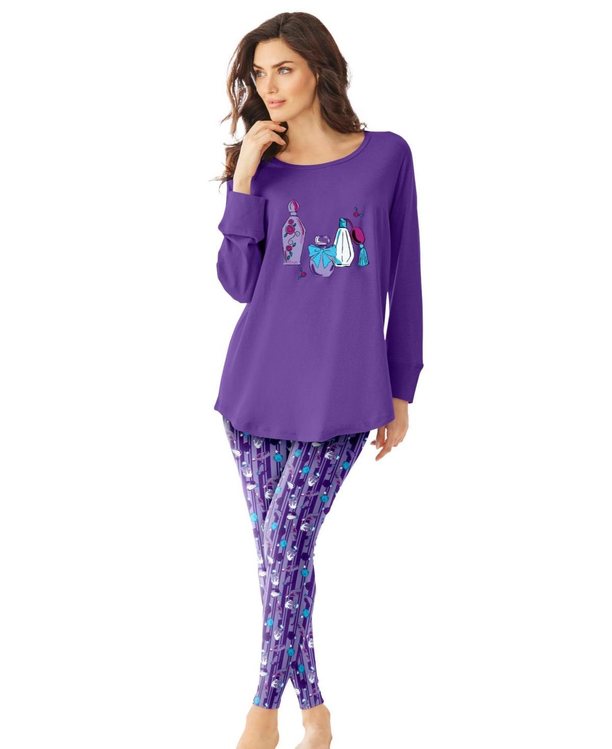 Dreams & Co. Womens 2-Piece Pj Legging Set Product Image