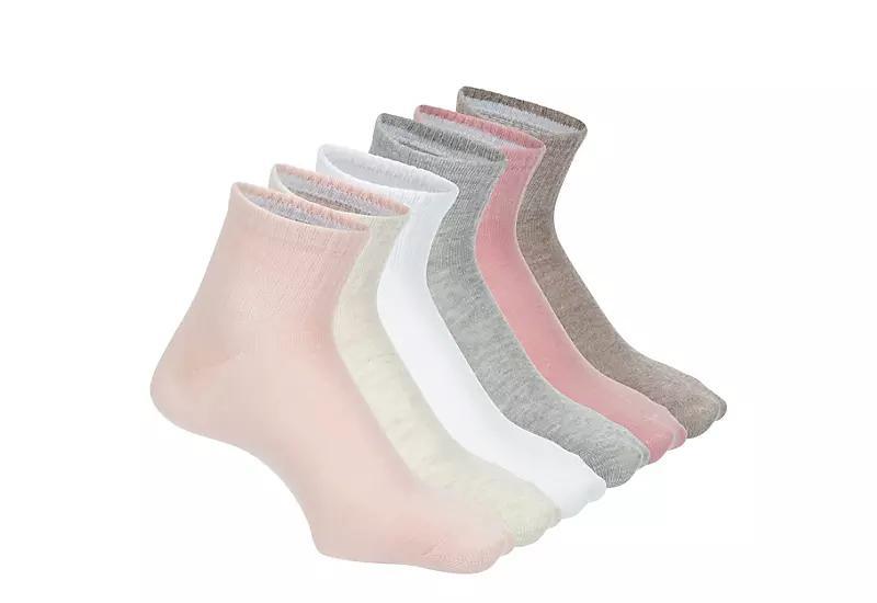 Steve Madden Womens Quarter Socks 6 Pairs Product Image