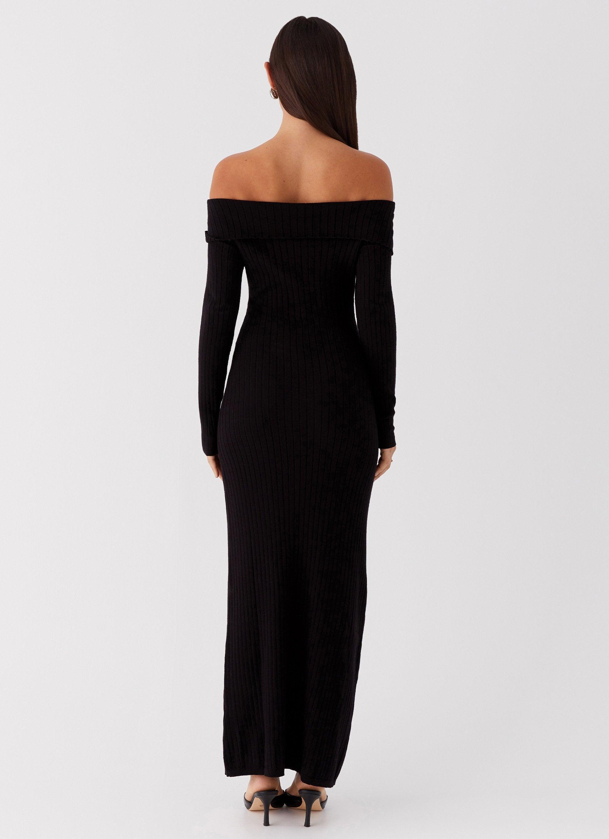 Lahey Knit Maxi Dress - Black Product Image