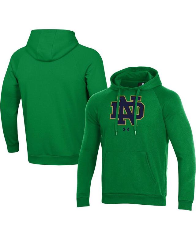 Mens Under Armour Notre Dame Fighting Irish Primary School Logo All Day Raglan Pullover Hoodie Product Image