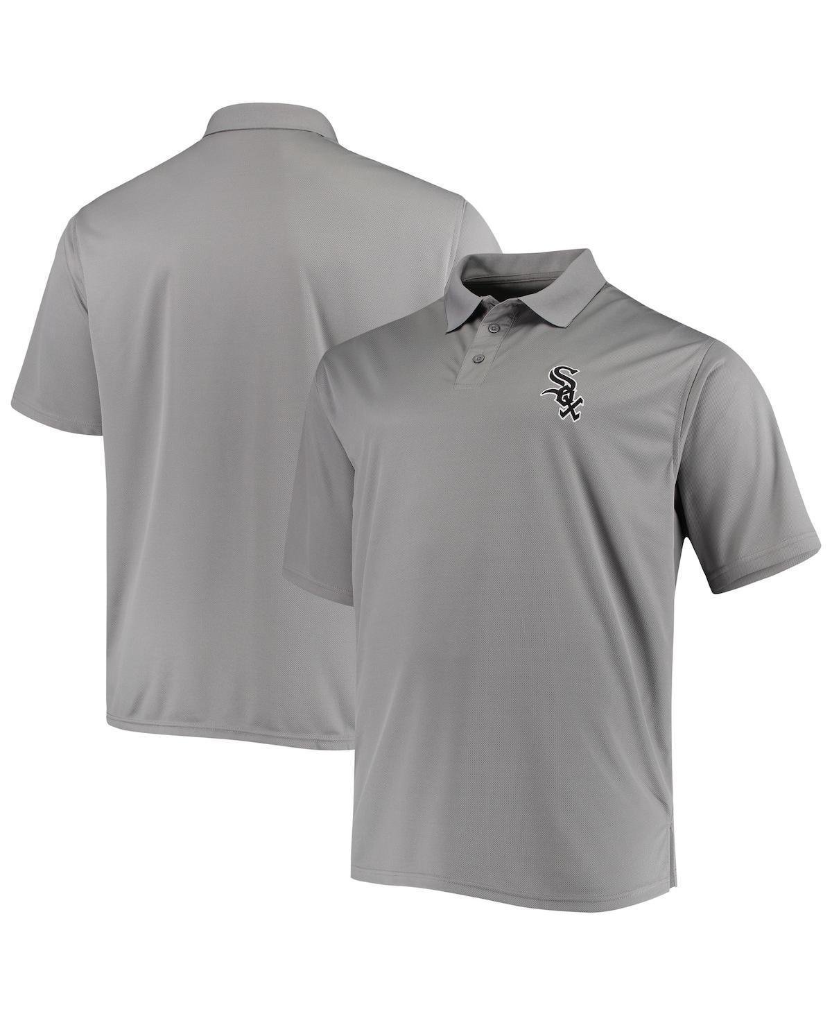 Mens Fanatics Gray Chicago White Sox Big Tall Solid Birdseye Polo Shirt Product Image