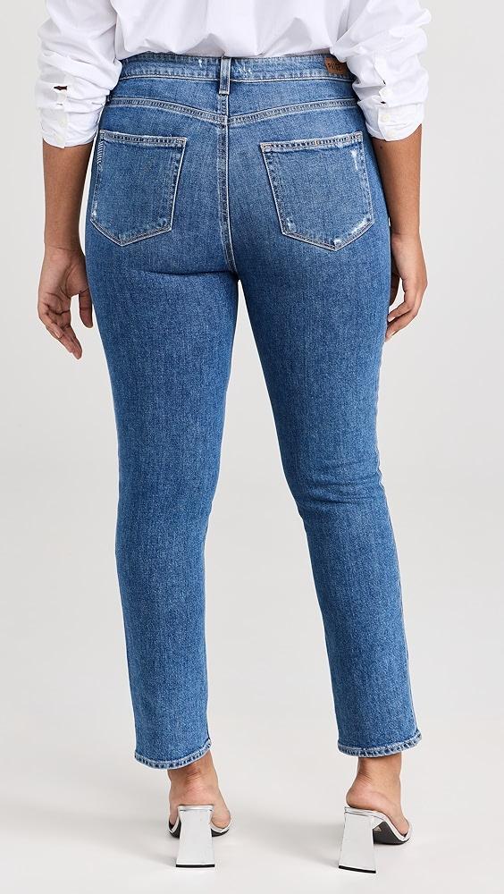 PAIGE High Rise Sarah Slim Jeans | Shopbop Product Image