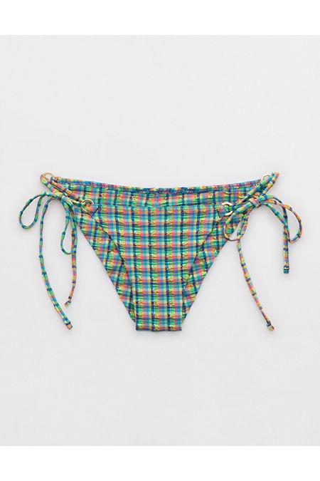 Aerie Gingham Cheekiest Ties Bikini Bottom Women's Product Image