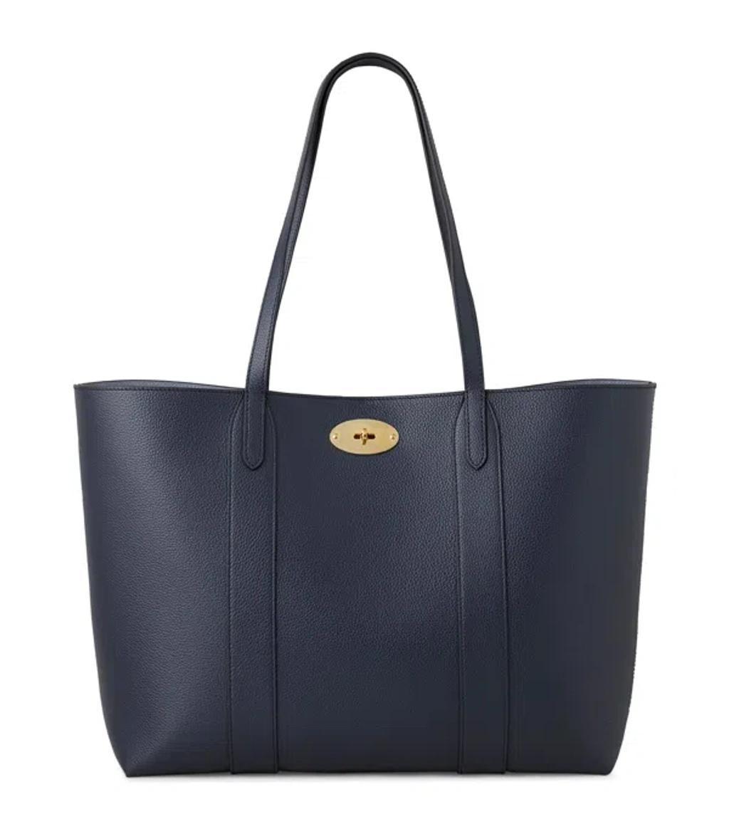 MULBERRY Leather Bayswater Tote Bag In Night Sky Product Image