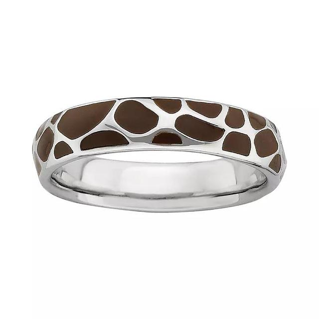 Stacks & Stones Sterling Silver Stack Ring, Womens Brown Product Image