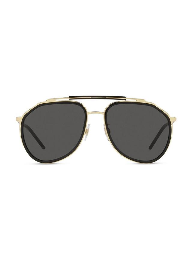 Mens Two-Tone Aviator Sunglasses Product Image