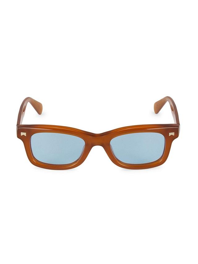 Mens Sun Ray Acetate 28mm Rectangular Sunglasses Product Image