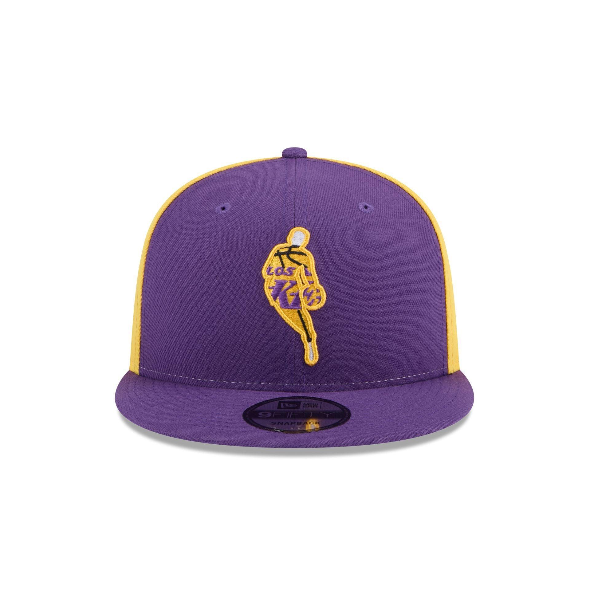 Los Angeles Lakers Front Logoman 9FIFTY Snapback Hat Male Product Image