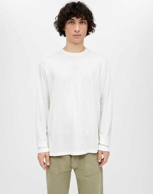 Hanes Loose Long Sleeve Tee - Old White Male Product Image