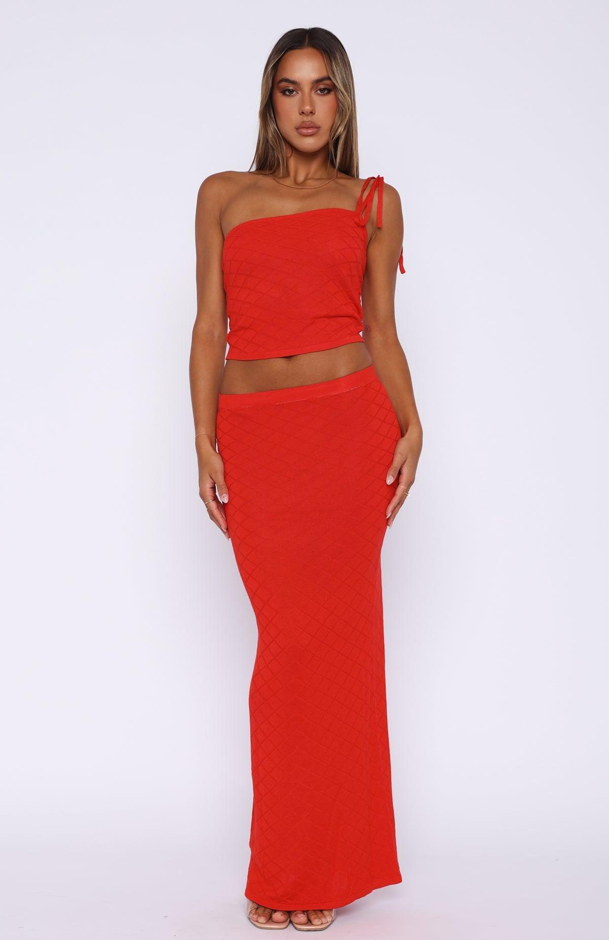 Carrying Your Love Maxi Skirt Chilli Product Image