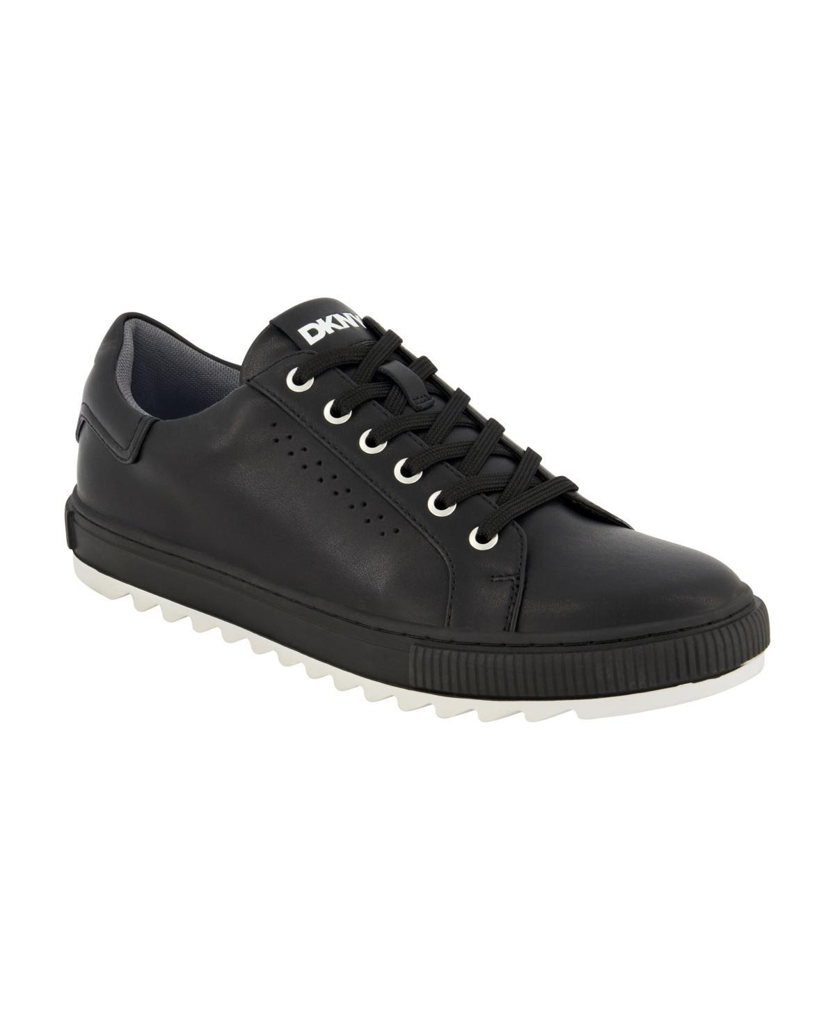 Dkny Mens Smooth Leather Sawtooth Sole Sneakers Product Image