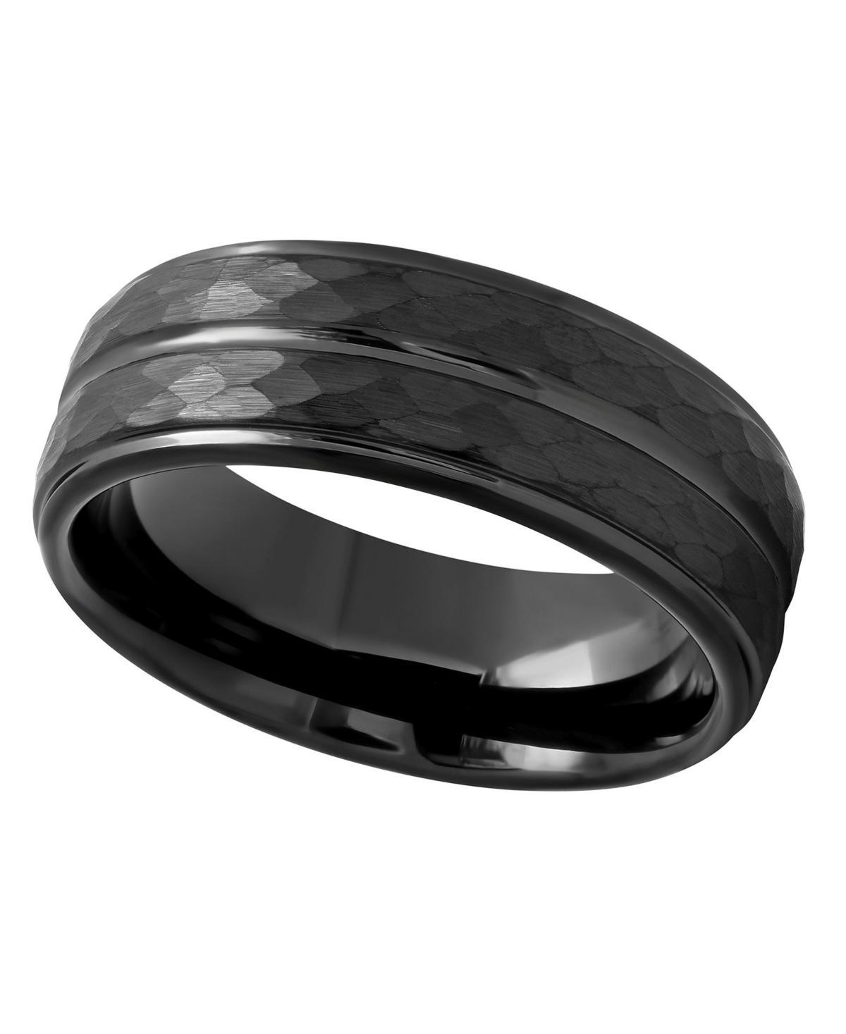 Macys Mens Faceted Tantalum Wedding Band Product Image