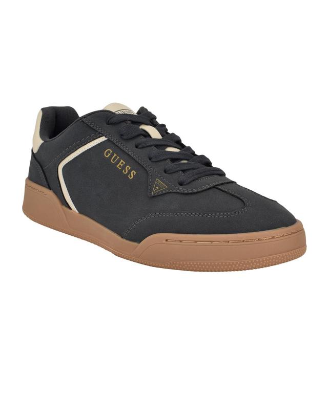 Guess Mens Frollo T-Toe Lace Up Fashion Sneakers - Dark Grey Product Image