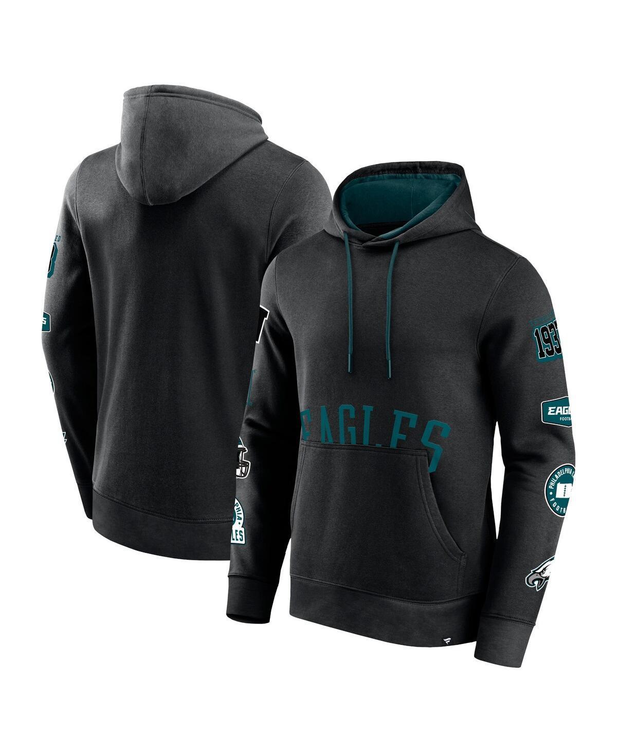 Fanatics Mens Black Philadelphia Eagles Wild Winner Pullover Hoodie - Black Product Image