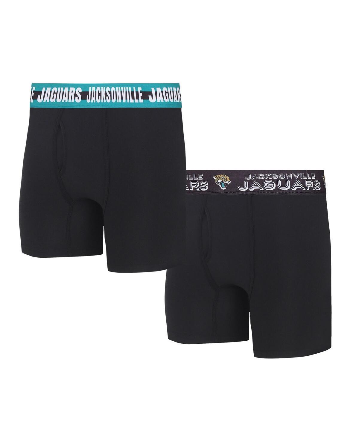 Mens Concepts Sport Jacksonville Jaguars Gauge Knit Boxer Brief Two-Pack Product Image