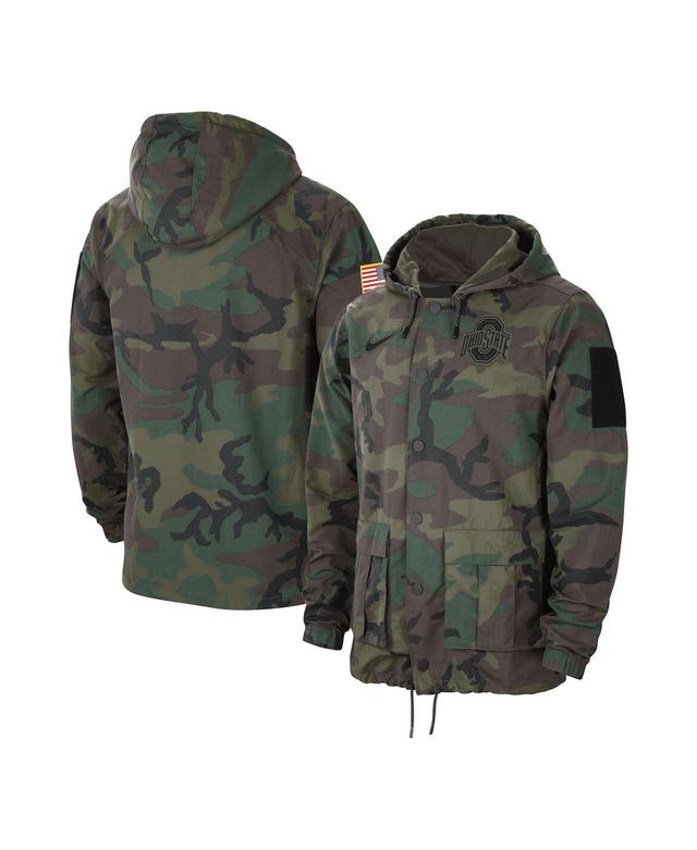 Mens Nike Camo Alabama Crimson Tide Military Pack Lightweight Full-Snap Hooded Jacket Product Image