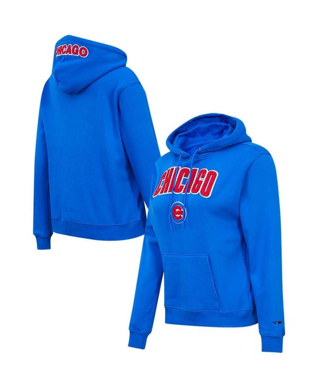 Womens Pro Standard Royal Chicago Cubs Classic Fleece Pullover Hoodie Product Image