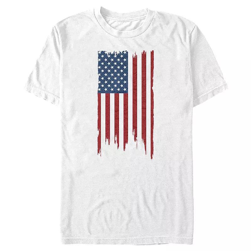 Big & Tall USA Flag Distressed Design Graphic Tee, Mens Product Image