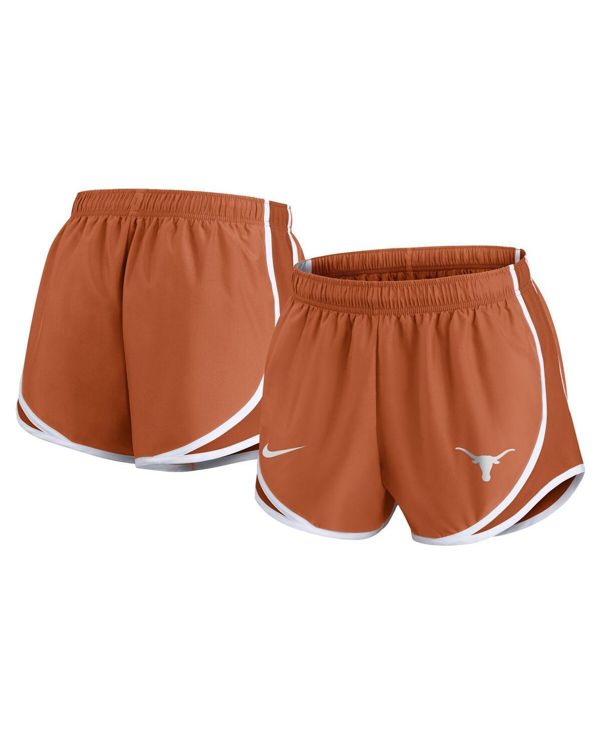 Nike Womens Burnt Orange Texas Longhorns Primetime Tempo Performance Shorts Product Image