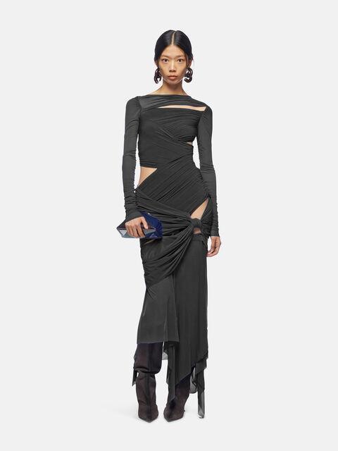 Black midi dress Product Image