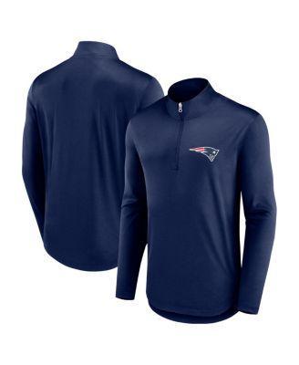 Mens Fanatics Navy New England Patriots Quarterback Quarter-Zip Top Product Image