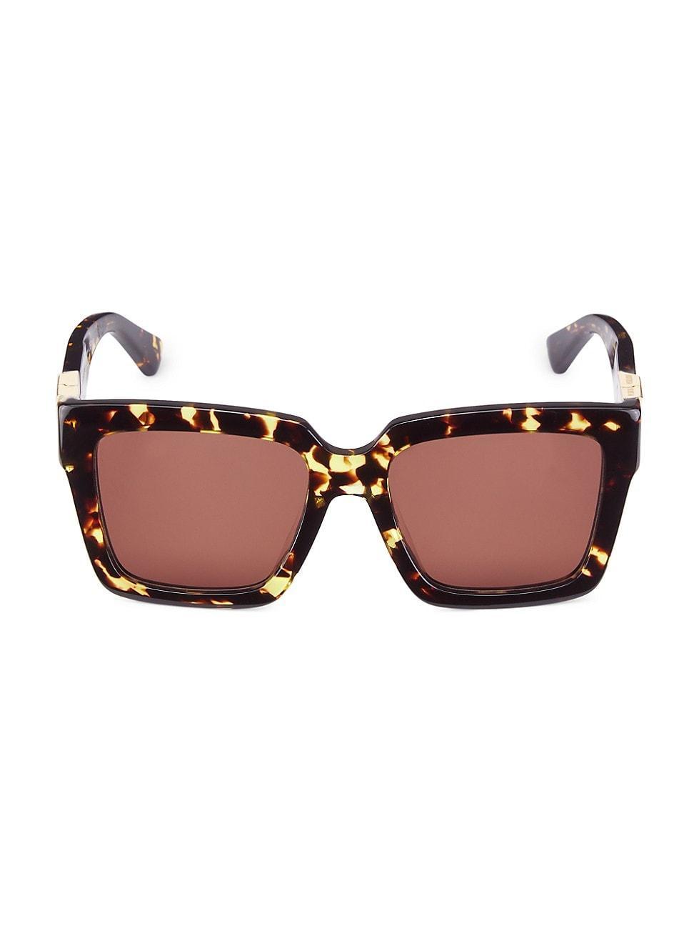 Womens Triangle Acetate 55MM Square Sunglasses Product Image