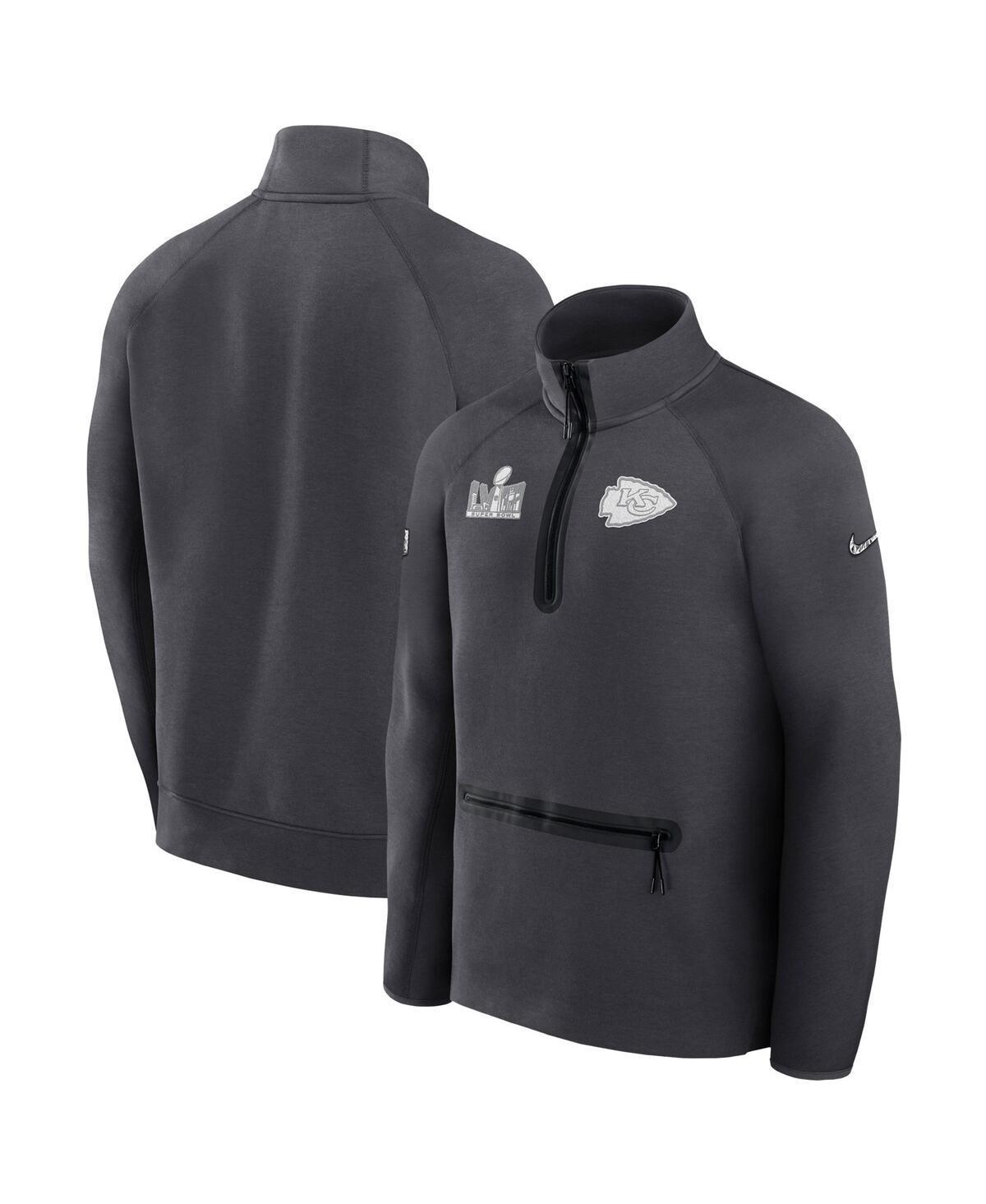 Kansas City Chiefs Super Bowl LVIII Opening Night Tech Fleece Nike Men's NFL 1/2-Zip Top Product Image