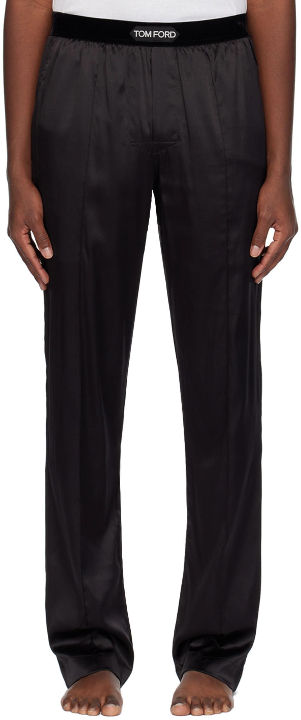 Brown Pinched Seam Pyjama Pants In 202 Dark Brown Product Image