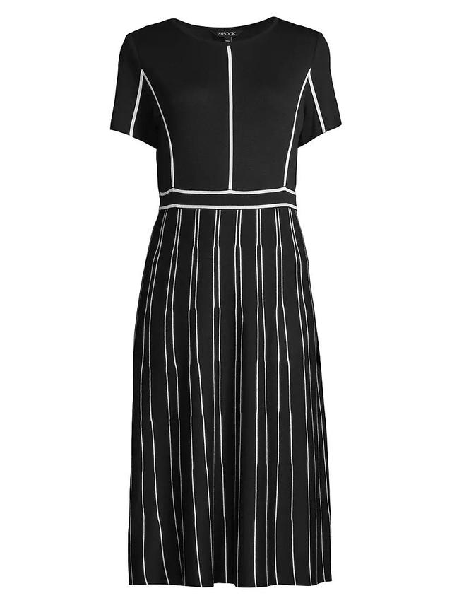 Contrast Striped Midi-Dress Product Image